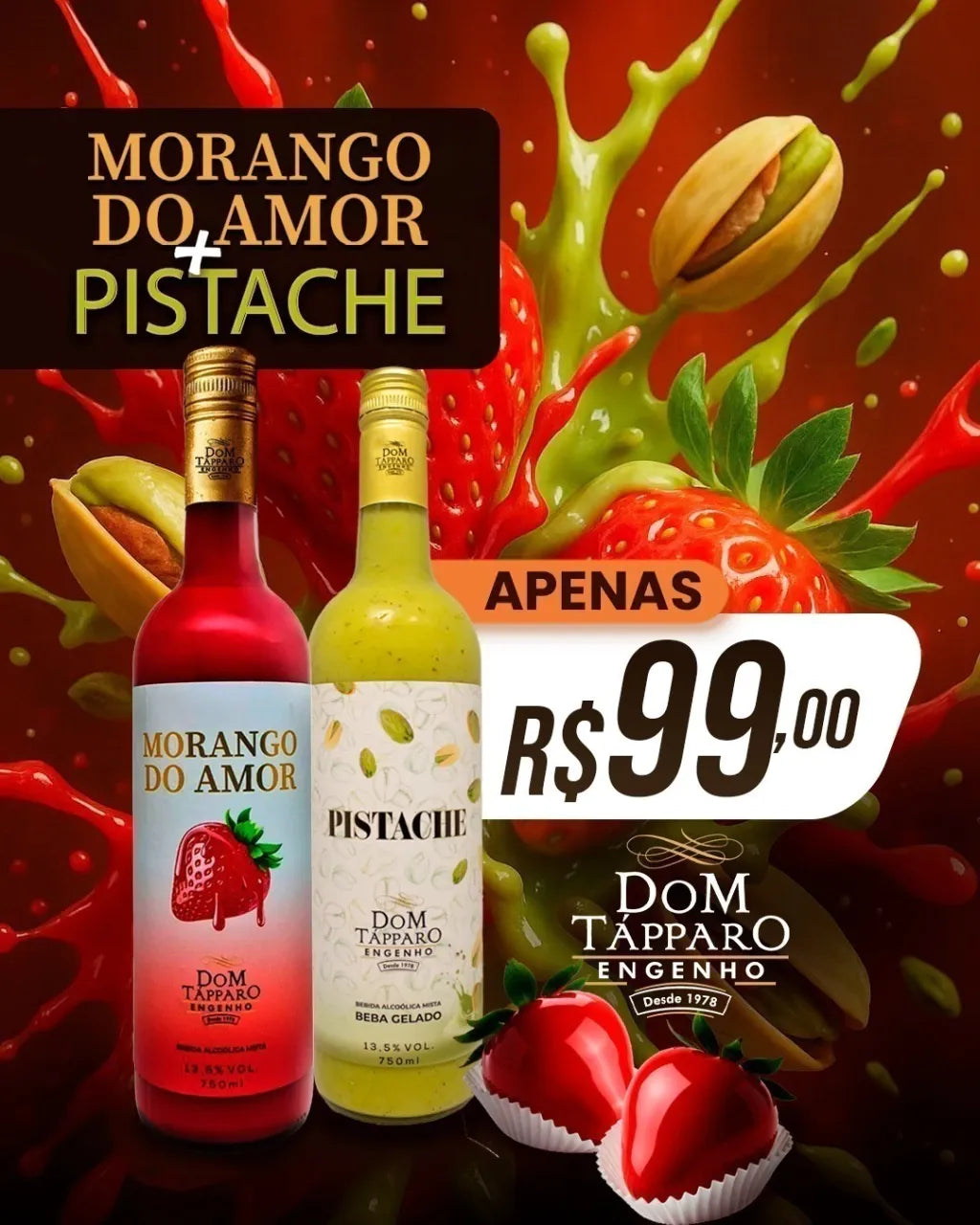 Bebidas Mistas – Morango do Amor & Pistache (Cópia) (Cópia)