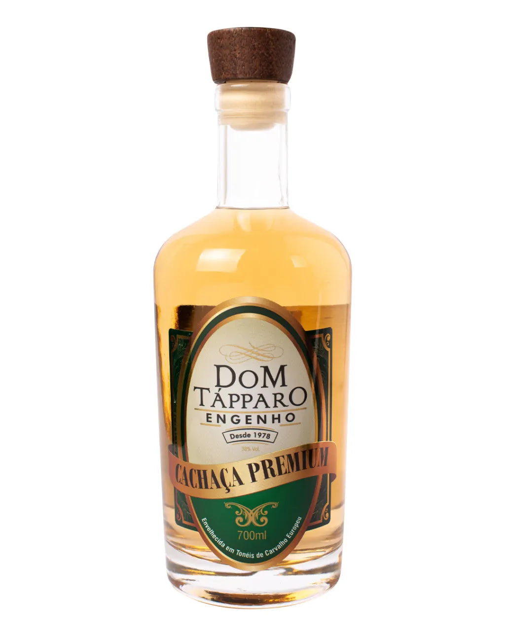 Cachaça Premium 3 Anos Carvalho Europeu Dom Tápparo – 700ml (Cópia) (Cópia)