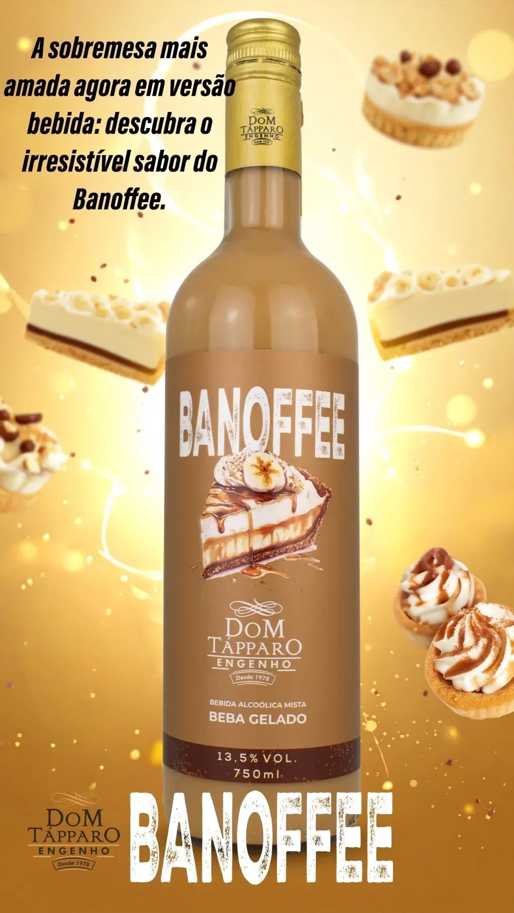 Bebida Alcoólica Mista de Banoffee Dom Tápparo 750ml (Cópia)